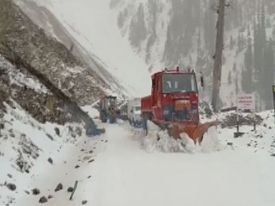 Pir Panjal range in J&K receives fresh spell of snowfall, snow clearing operation underway