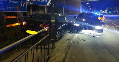 Two arrested after police led on 100mph chase by 'suspicious' Volkswagen