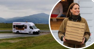 The small pizza van based on beautiful Welsh moors where Will and Kate spent £120