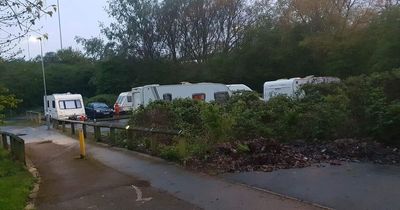 Travellers arrive at Nottingham's Queens Drive Park and Ride for the second time in 2 months