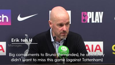 Erik ten Hag lauds Bruno Fernandes as Manchester United ‘inspiration’ after playing through pain barrier