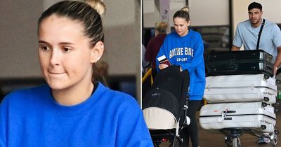 Glum Molly-Mae and Tommy are back to reality as they return after first holiday with baby