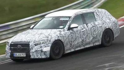 See Next-Gen Mercedes E-Class Estate Hide Redesign In New Spy Video
