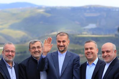 In Lebanon, Iran FM visits Israel border, extolls Hezbollah