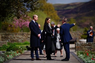 Prince and Princess of Wales meet survivors of Aberfan disaster