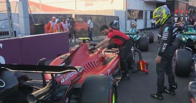 Lewis Hamilton spotted spying on Ferrari F1 car as Mercedes "trust" comment made