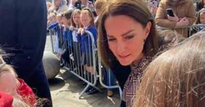 Sweet moment school children teach Kate Middleton Welsh