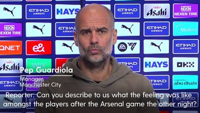 Pep Guardiola sets Man City points target in warning over Arsenal reaction to title race setback