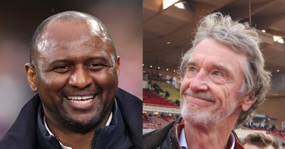 Patrick Vieira recalls working for Manchester United takeover hopeful Sir Jim Ratcliffe at Nice