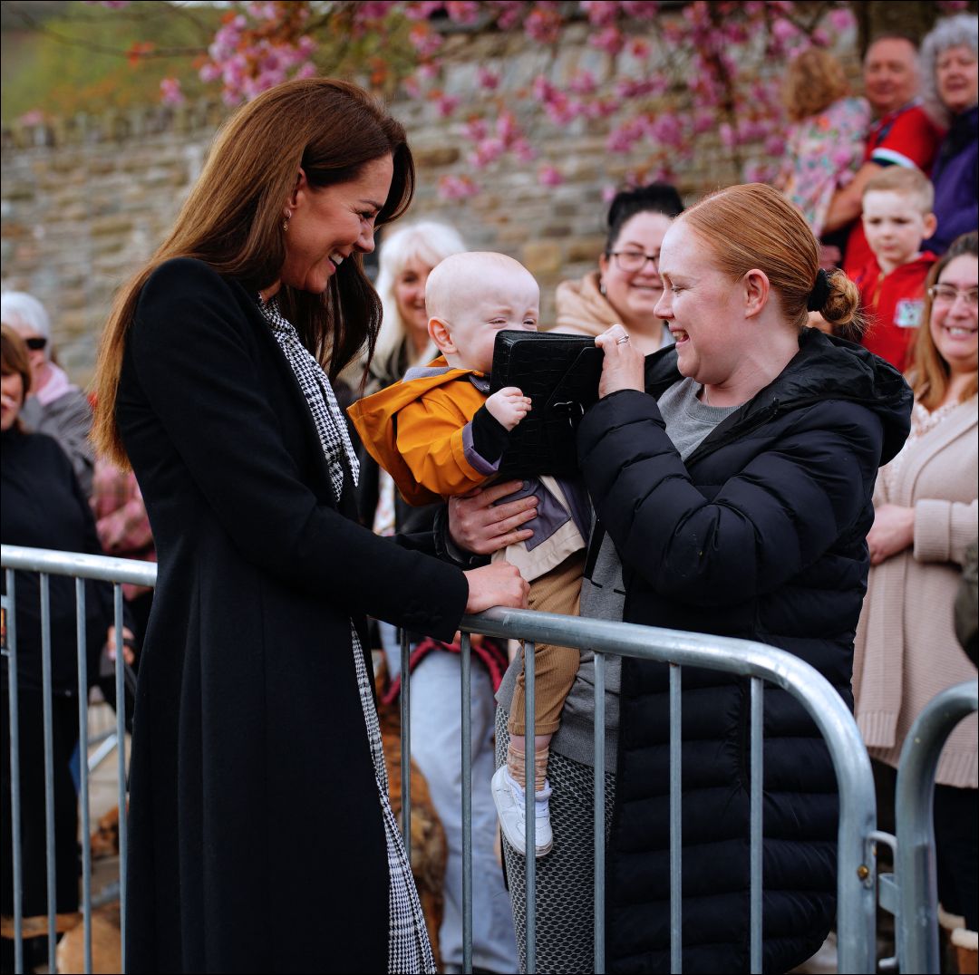 Video captures moment Kate Middleton lets baby play with her $845 handbag