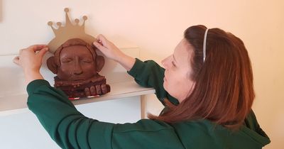 'We tried to make a chocolate bust of King Charles - here's how it went'