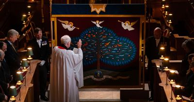 Embroidered partition to give King Charles privacy during sacred part of coronation