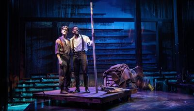 Despite glorious voices, mighty ‘Big River’ musical gets conventional staging at Mercury Theater