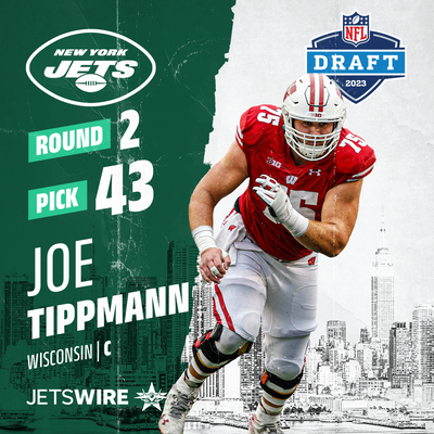 Jets select Wisconsin center Joe Tippmann at No. 43