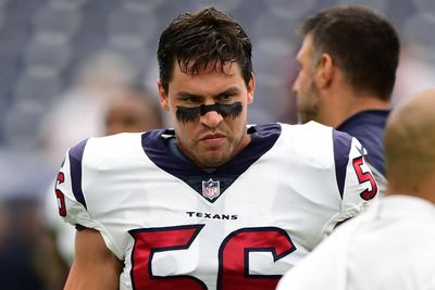 WATCH: Brian Cushing introduces Texans’ selection of C Juice Scruggs