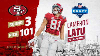 NFL draft: 49ers pick Alabama TE Cameron Latu with final 3rd-round pick