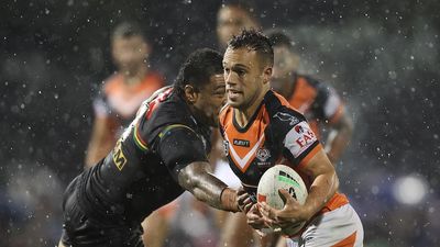 Wests Tigers pull off upset of the season with epic win over Penrith, Titans down Sea Eagles at Brookvale