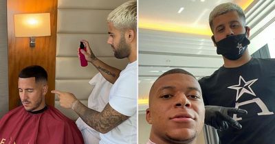 Meet the football barber responsible for keeping Eden Hazard and Kylian Mbappe fresh