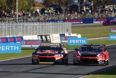 Perth Supercars: Van Gisbergen wins bruising battle with Kostecki