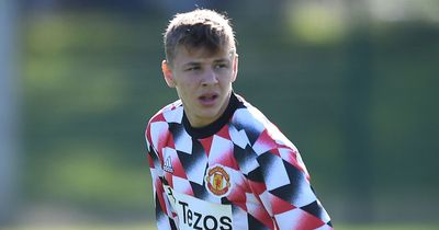 Manchester United midfielder Amir Ibragimov takes part in first-team training aged just 15