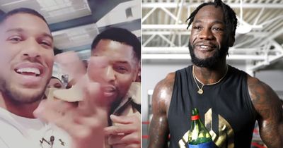 Anthony Joshua confirms date for "throwing down" with Deontay Wilder