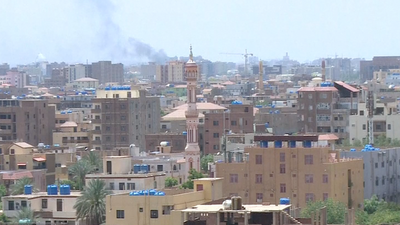 Watch live: Smoke rises over Sudan’s capital as ‘airstrikes’ continue amid ceasefire