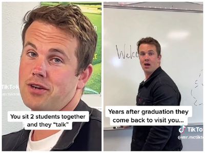 Teacher who sat two students together officiates their wedding years later