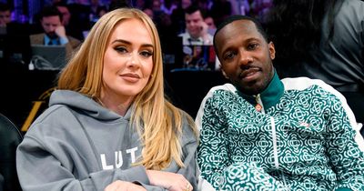 Adele beams in fresh-faced rare appearance as she supports 'fiancé' at Lakers game