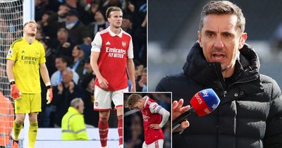 Gary Neville knew Arsenal would get "battered" by Man City after observation in tunnel