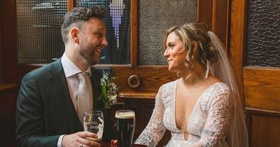 Bride jokes she thought husband to be had 'ghosted' her after meeting online