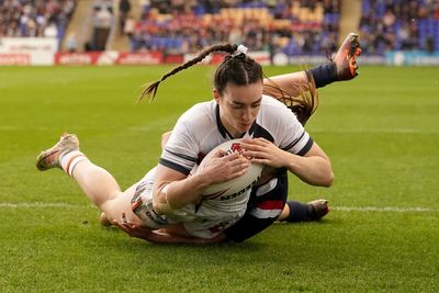 Leah Burke scores four tries as England enjoy emphatic win over France