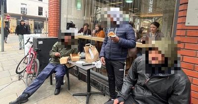 Woman's fury as she catches Deliveroo riders eating lunch they failed to deliver