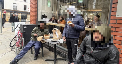 The moment 'smug' Deliveroo drivers get caught eating woman's 'missing' takeaway