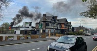 Fire crews called to blaze as smoke rises from former pub