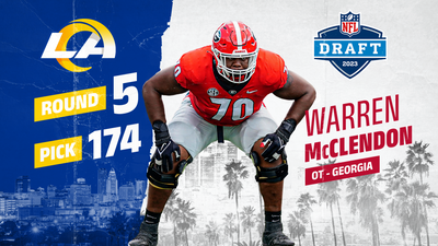 Rams select Georgia OT Warren McClendon Jr. with 174th overall pick in 2023 NFL draft