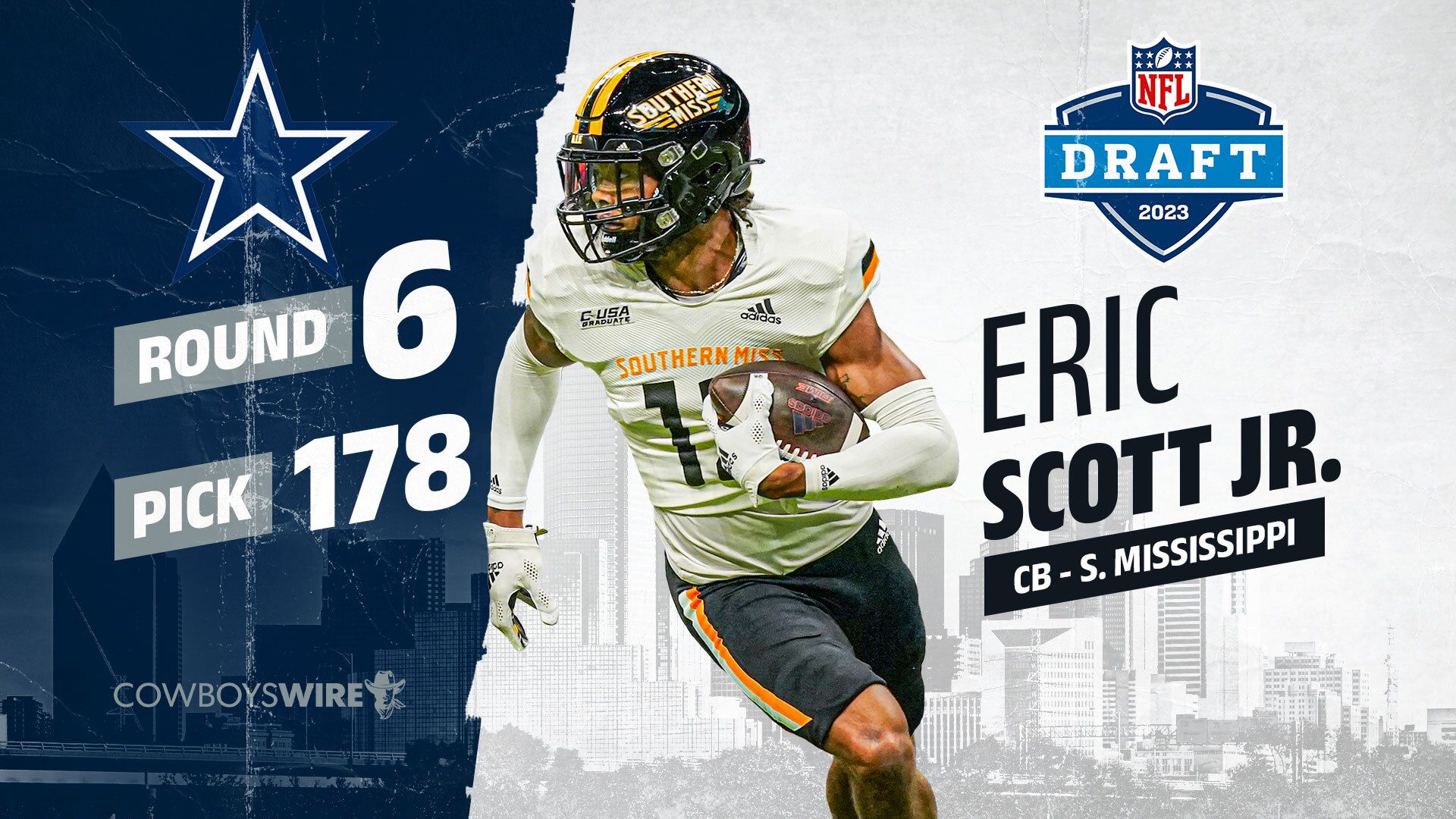 Cowboys select CB Eric Scott with Dolphins’ traded…