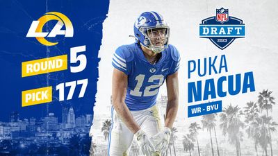 Rams select BYU WR Puka Nacua with final pick in 5th round