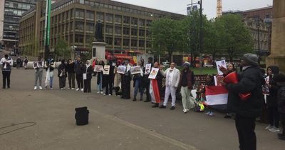 Glasgow protestors call on UK government to open safe routes for Sudan refugees
