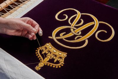 New regal Robe of Estate made for Camilla to wear at coronation