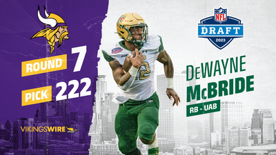 Vikings select UAB RB DeWayne McBride at No. 222 overall in seventh round of 2023 draft