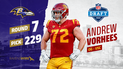 Ravens trade back into 2023 NFL draft, select USC OL Andrew Vorhees at No. 229