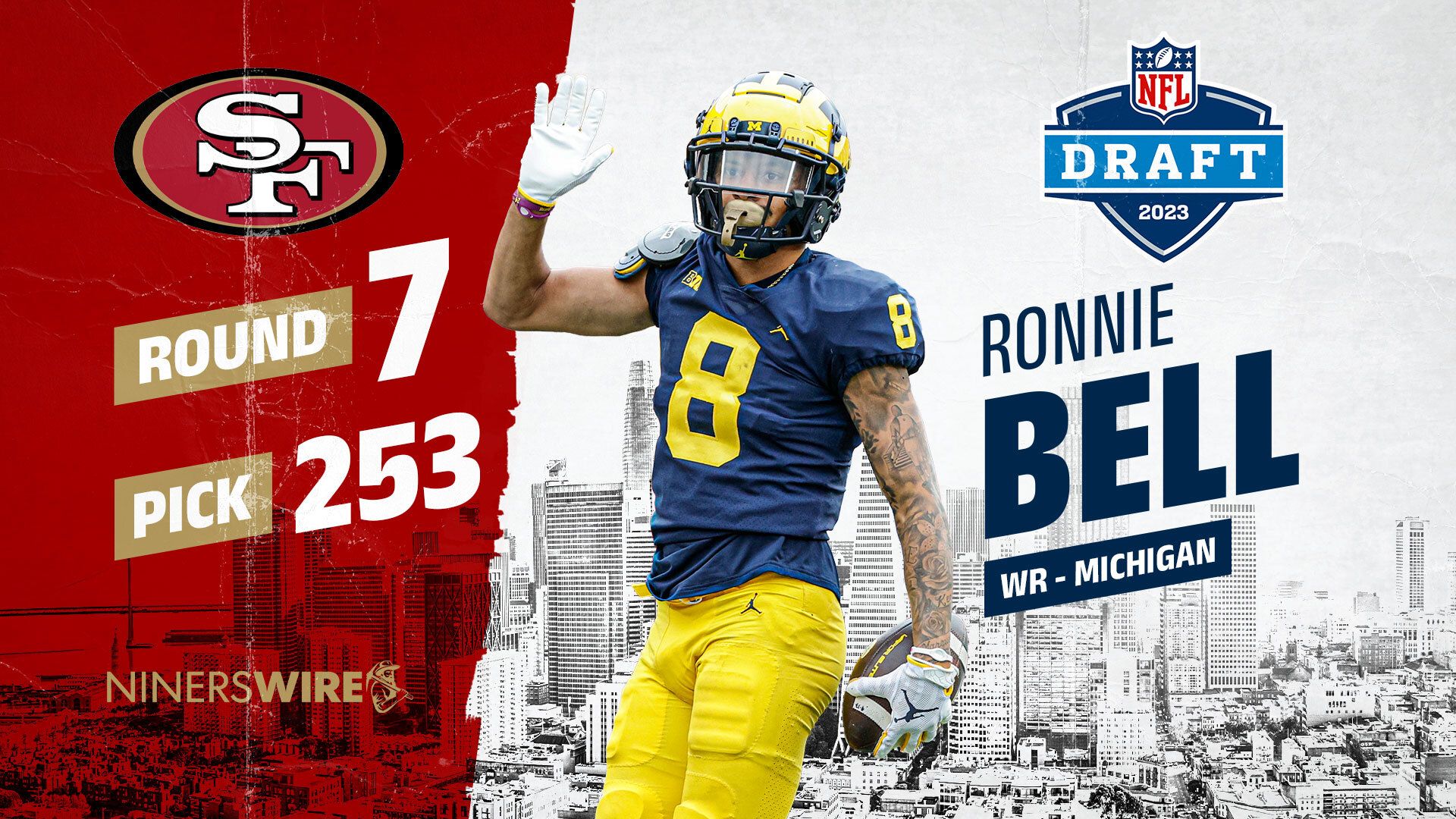 49ers Take Michigan WR Ronnie Bell 253rd Overall