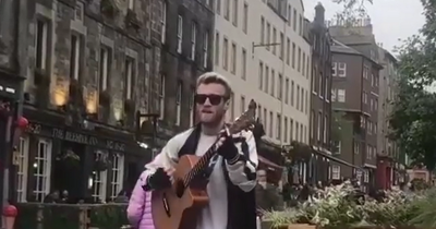 Edinburgh busker says local group 'approached him with anger' branding him 'pathetic'