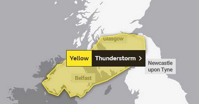 Thunderstorm warning issued as thousands head to Ayrshire music festival