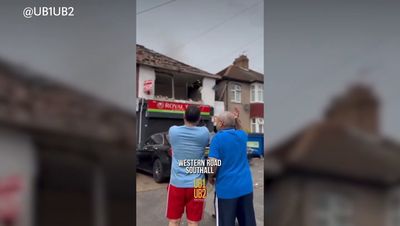 Three hospitalised after ‘gas explosion’ blows out windows of west London flat