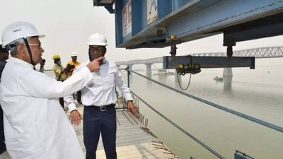 Construction work on Patna Marine Drive will be completed up to Gaighat by June this year, officials tell CM Nitish Kumar