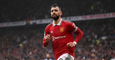 Bruno Fernandes' pointed response after scoring landmark Man Utd goal against Aston Villa