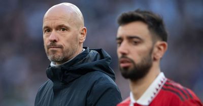 Erik ten Hag takes aim at "crazy" Bruno Fernandes claims after key role in Man Utd win