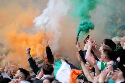 Celtic fans sing 'you can shove your coronation up your a***' at Old Firm clash