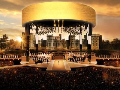 Coronation Concert stage with Windsor Castle backdrop revealed as 20,000 set to attend